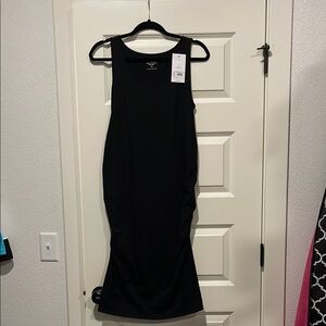 Black Sleeveless Maternity Dress